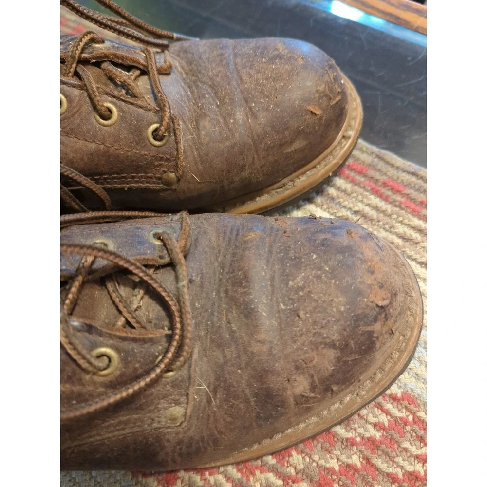 Carolina Work‎ Boots Mens 8 D Brown Waterproof Leather Hard Toe Lace-Up Vintage